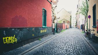 Cobblestone Street road