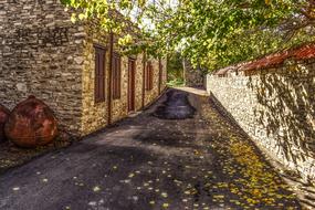 Ancient architecture at Kato Drys Village, Cyprus