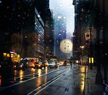 extraordinarily beautiful Rain Street