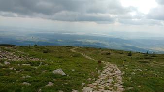 Gravel Road Trail on Babia top