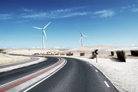 Wind Power Generator road