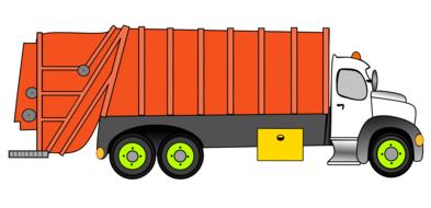 garbage garbage car drawing