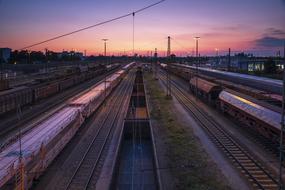 Railway Station Goods pink sky