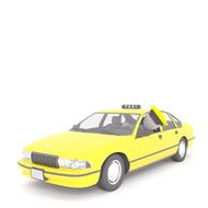 yellow car as a 3d model