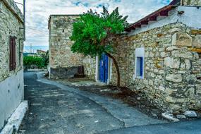 stone House Architecture Wall