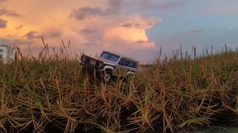 Toys Hotwheels Car dry grass