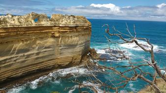 ocean cliff in australia