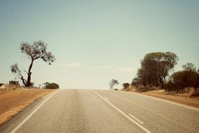 empty highway in the countryside