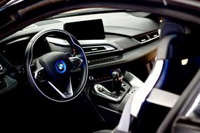 Bmw Steering Wheel blue logo