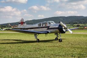 Military Aircraft at countryside