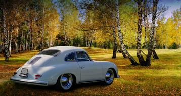 Old Auto Car at autumn