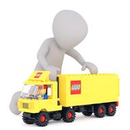 lego truck toys 3d