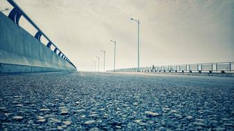blue Sea Sky and road