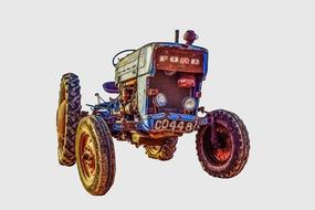 Tractor Old Antique rusty