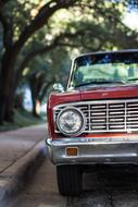 classic Automobile on road