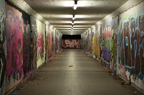 Underpass Graffiti Concrete wall