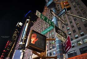 New York Manhattan City at night