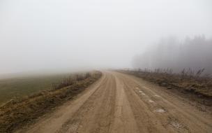 Road Fog weather Landscape