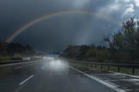 April Weather Rainbow road