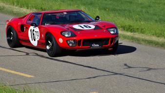 Sports Car Hillclimb red