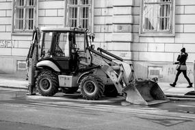 Human Transport System black and white