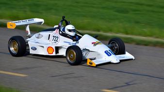 Hillclimb Racing Car white