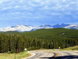 highway in a mountainous natural landscape