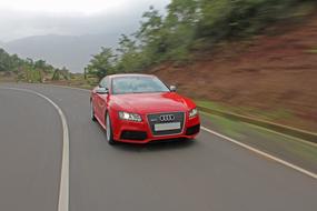 Audi Car red road