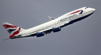 British plane during takeoff