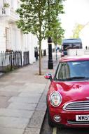 London Britain England Red car