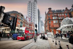 city traffic in london