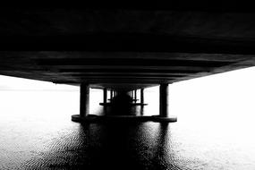 Monochrome Bridge Architecture dark