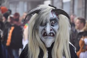 portrait of a costume character at the festival