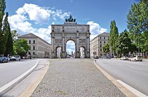 Victory Gate is a historical monument in Munich, Germany