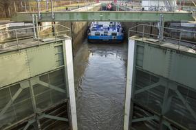 Sluice System Lock on river