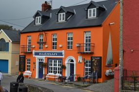 colorful house facade in ireland