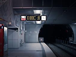 dark Metro Railway Station