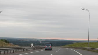 Russia Nature road car Landscape