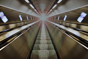 Escalator Stairs abstract