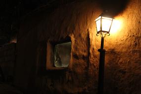 night lamp in the village of san pedro de atacama