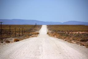 Karoo Gravel Road at Desert