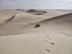 Sand Dunes Desert car