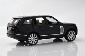 black car model on white background