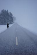 Blizzard Road snow