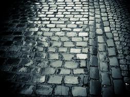 Cobblestones Road Paving Stones grey