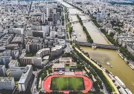 Aerial Bridge and city