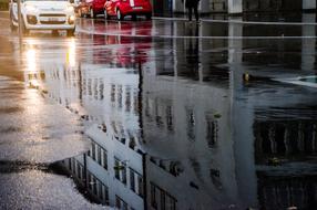 Wet Road after Rain