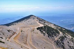 panoramic road on top of a mountain in Bergstrasse, Germany