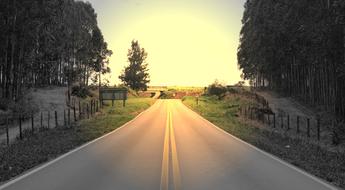 Asphalt Highway sun