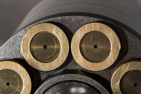 Machine Cylinder Metal gold